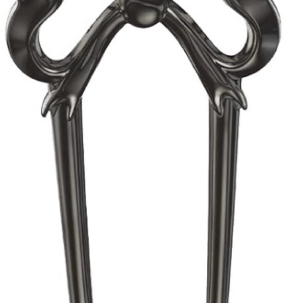 Black Hairpin with Bow Design